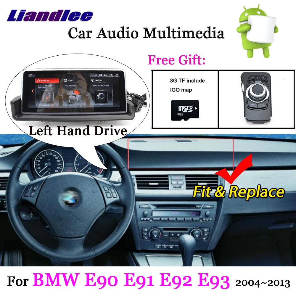 Cheap Liandlee For BMW 3 Series E90 E91 E92 E93 Left Hand Drive Android Original System Idrive Carplay GPS Navi Navigation Multimedia 10