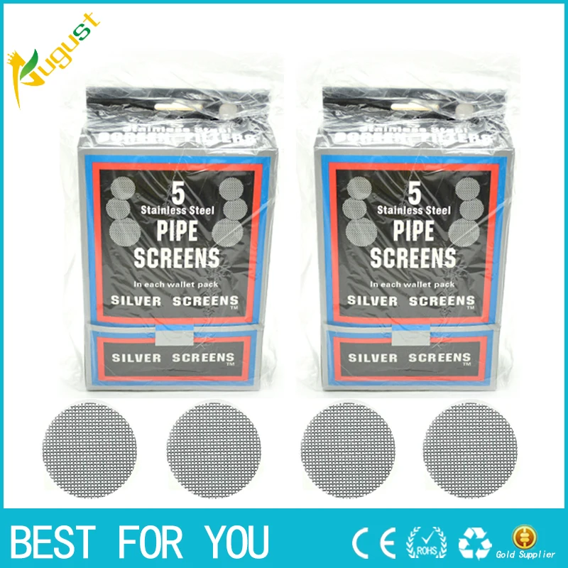 50PCS Tobacco Smoking Pipe Screen Stainless Steel Metal Filters 19mm 0.
