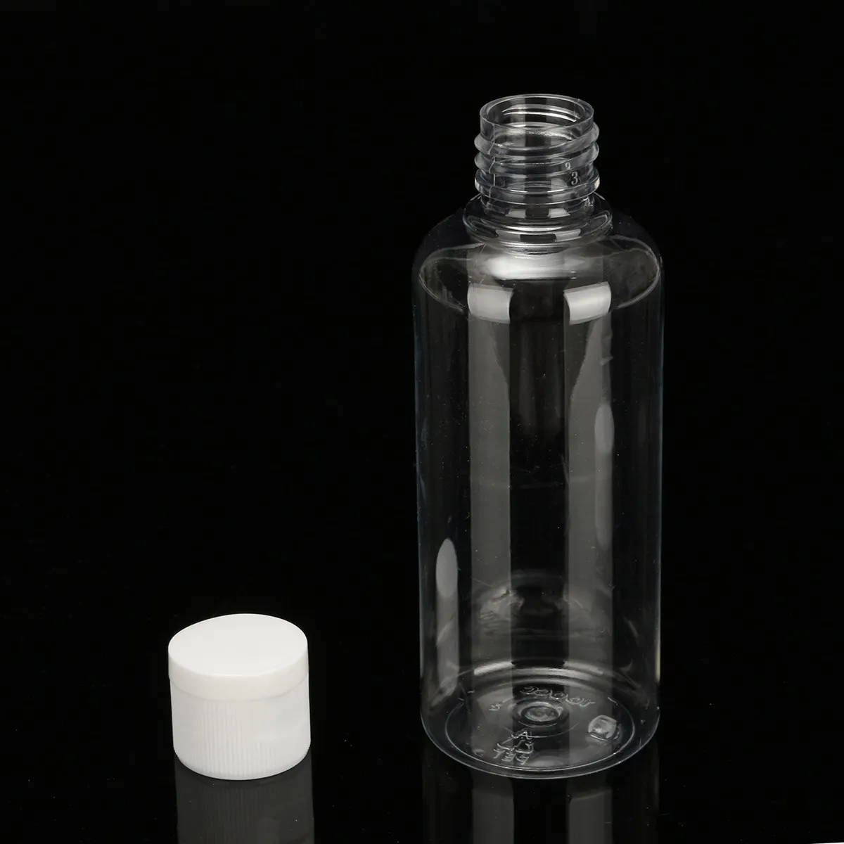

100ml Flip Top Cap Refillable Bottle Transparent Small Simple Empty Bottles Container Makeup Liquid Cosmetic Jar