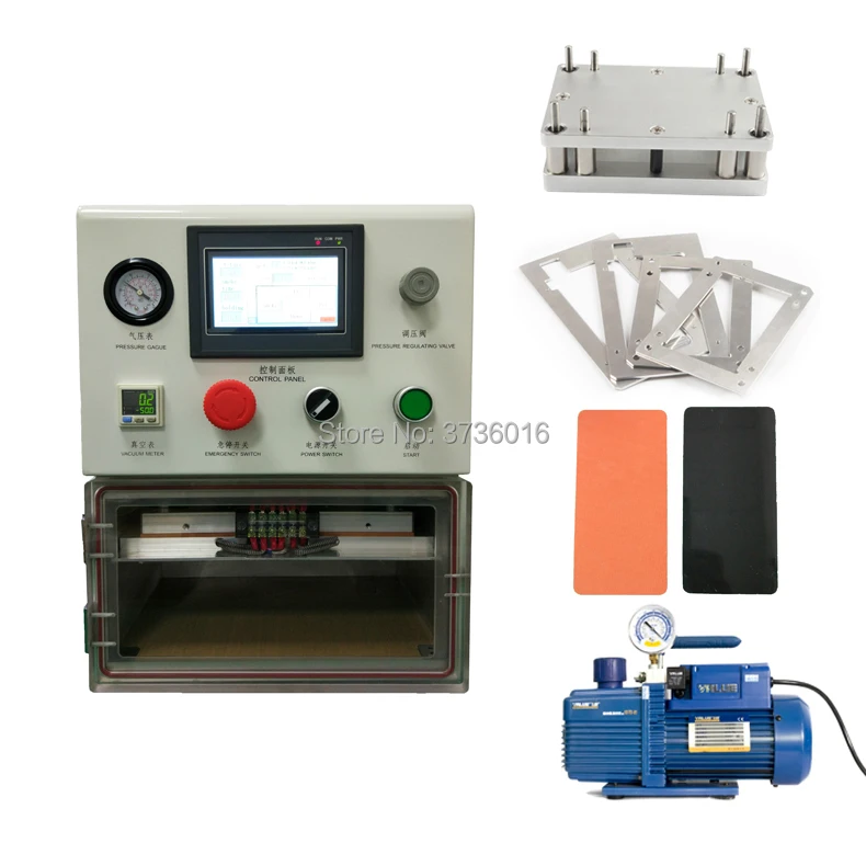 2 база вакуумная машина для ламинирования Максимальная работа для 10 дюймов lcds oca вакуумная машина для ламинирования может работать для ipad Мобильный телефон ЖК