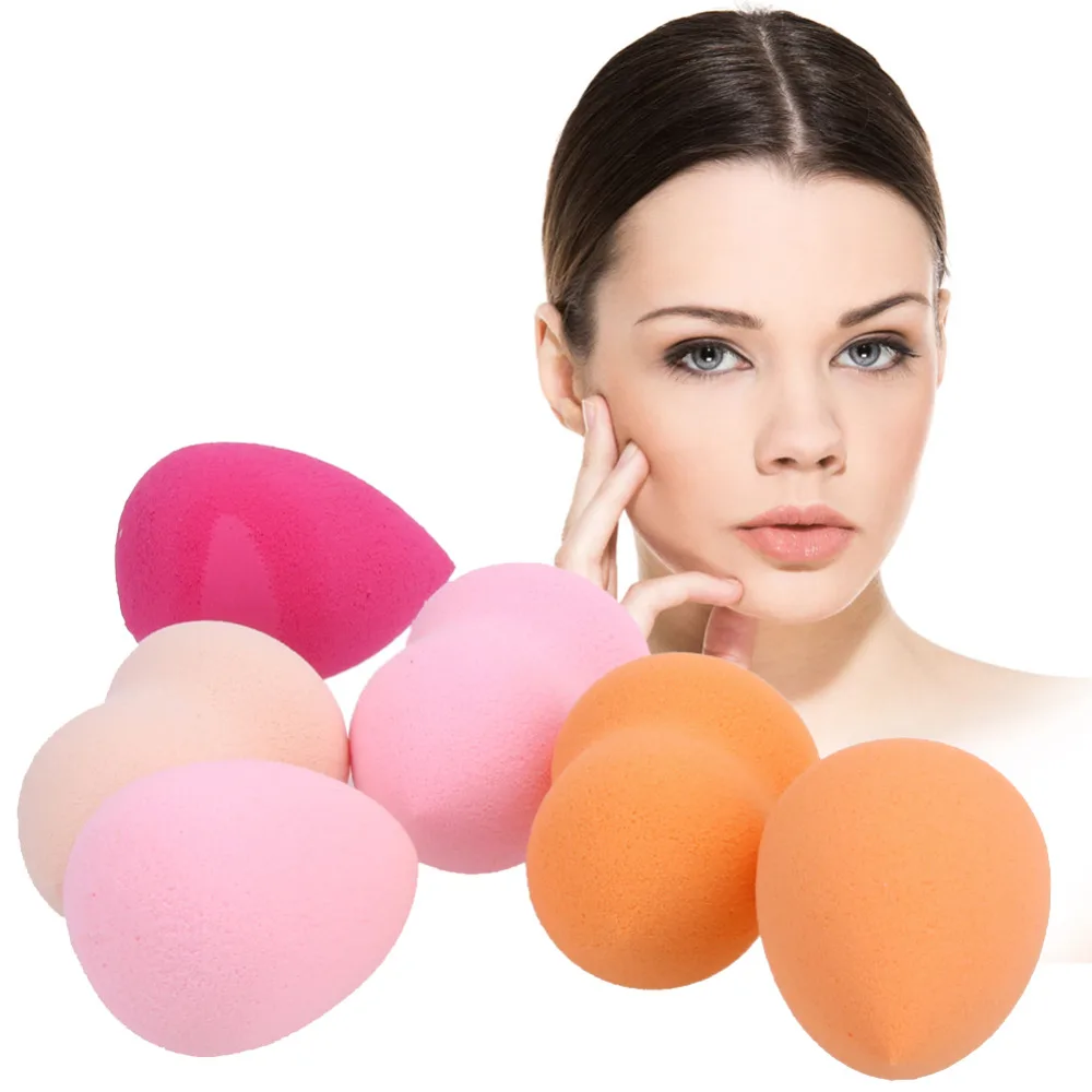 6Pcs/pack Makeup Foundation Sponge Blender Blending Puffs Powder Puff