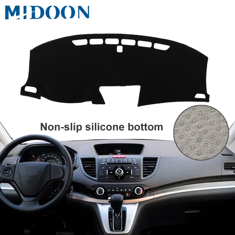 MIDOON Подходит для Honda CRV VR V 2012 2013 2014 2015 2016 коврик приборной панели чехол