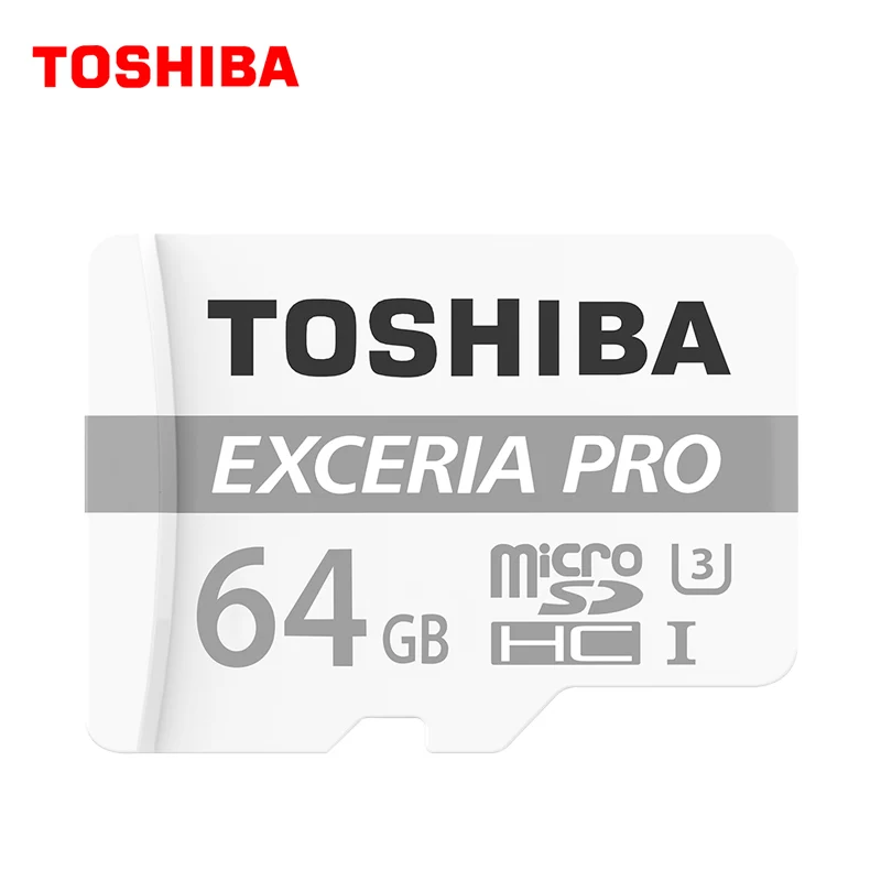

TOSHIBA U3 EXCERIA PRO 64GB 32GB Memory Card 4 k Highway Vehicle Traveling Data Recorder Monitoring Stored Micro SD Card 95MB/s