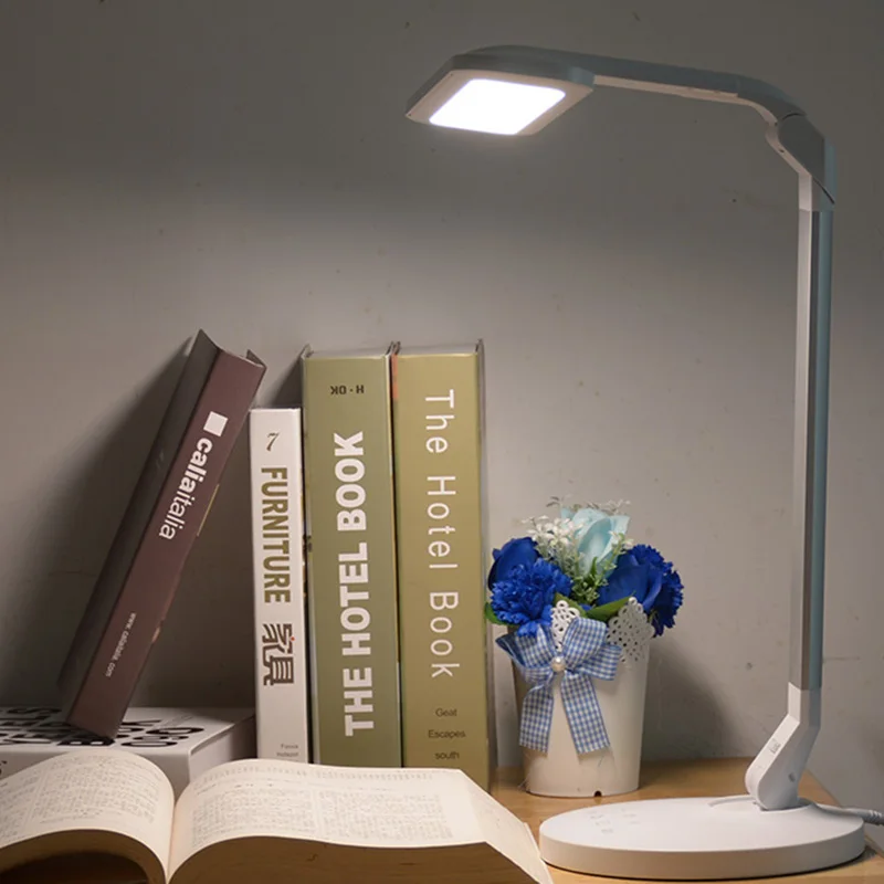 

Fonkin Table Lamp Office Desk Light Touch Reading Study Lamp Light Flexible 18W Rechargeable Led Desk Lamp Usb Charging Port