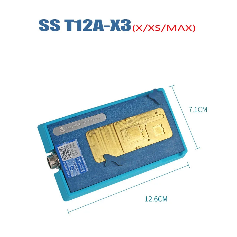 Jyrkior SS-T12A для iPhone X XS Max отпечатков пальцев лица ID ремонт материнская плата слоистая нагревательная станция платформа для распайки инструменты - Цвет: T12A-X3 Handle