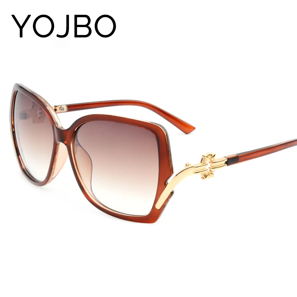 YOJBO Роскошные модные круглые солнцезащитные очки для Для женщин 2019 Оригинал Мода Брендовая дизайнерская обувь женские Солнцезащитные очки