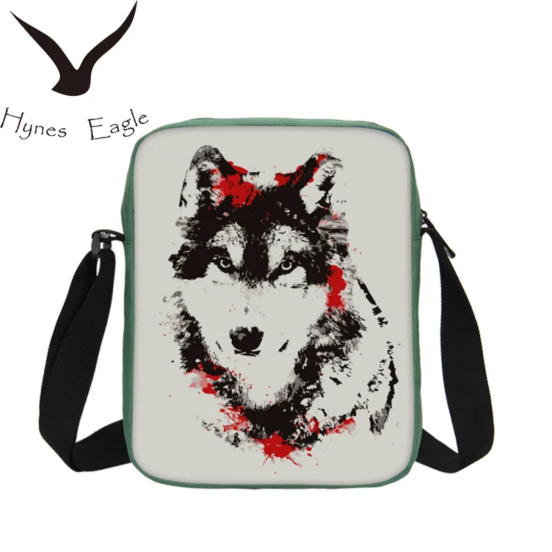 Hynes Eagle Small Shoulder Flap Bags For Kids 3D Animal Prints Crossbody Oxford Zipper Bag Handbags Casual Messenger | Багаж и сумки