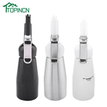 TOPINCN Высокое качество 250 мл алюминиевый ремесленный дозатор для взбитых сливок крем Виппер с насадки для украшения