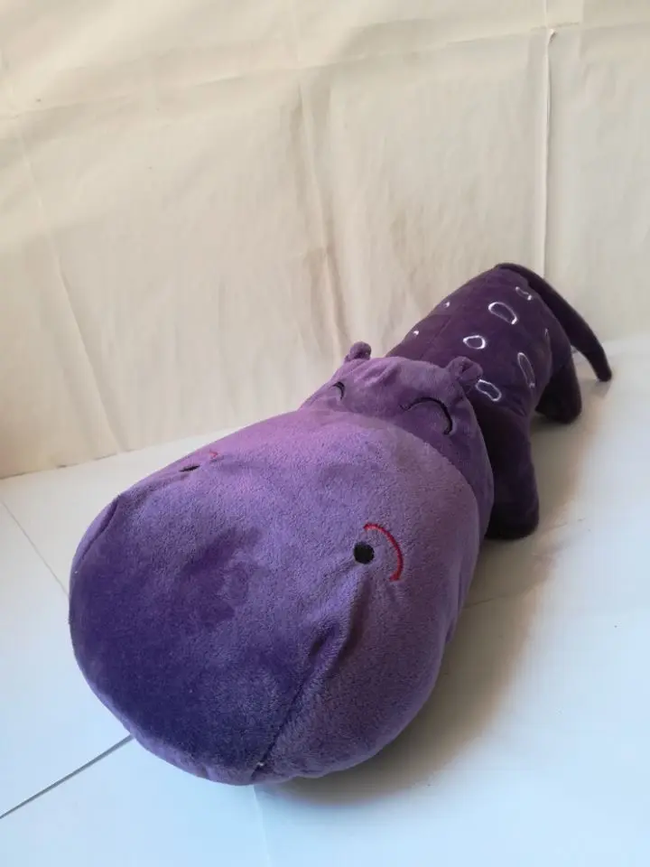 

creative toy about 60cm purple hippo plush toy soft doll throw pillow Christmas gift h2974