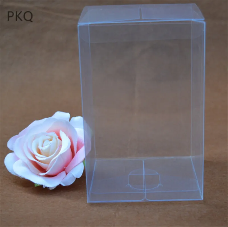 

10pcs 15*20*35cm Large Size Transparent PVC Plastic Box Toys Dolls Display Box Clear Candy Gift Packaging Boxes
