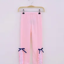 Новые весенние леггинсы для девочек модные длинные штаны с кружевом ярких цветов для девочек эластичные леггинсы для маленьких девочек одежда для малышей детские штаны