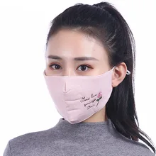 10 шт./уп. новые женские тонкие хлопковые маски оптом зимние пылезащитные дышащие легкие дышащие модные маски сохраняющие тепло