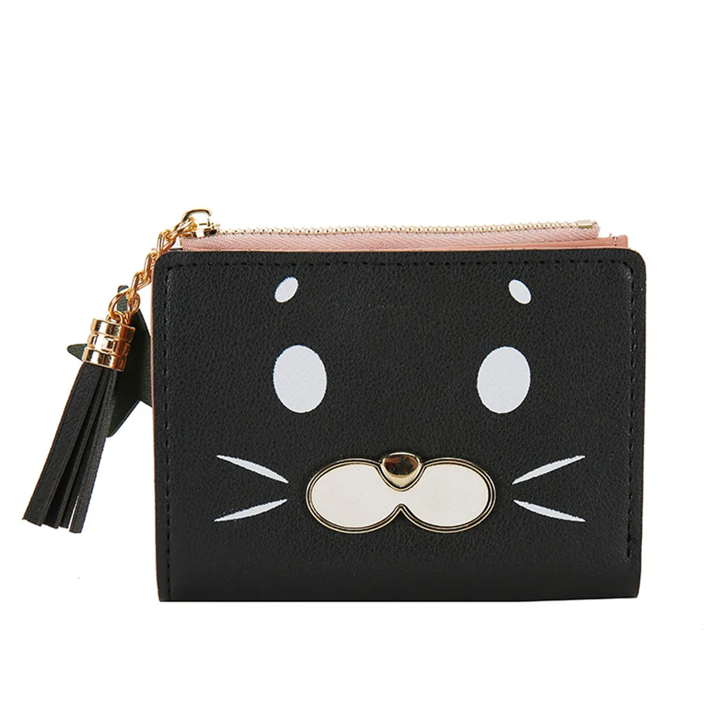 

Women Zipper Short Wallet Coin Purse Card Holders Handbag Wallet Female Small Womens Wallets and Purses Cross Cute Small Portfel