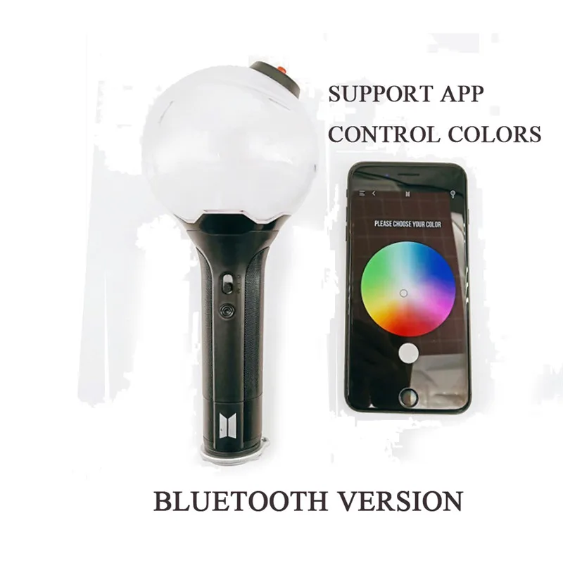 

2019 Kpop Bluetooth ARMY BOMB ver.3 Light Stick Bangtan Boys Concert Glow Lamp Lightstick V Fans Gift Luminous Toys LOMO Card