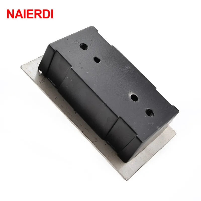 NAIERDI 360 Degree Revolving Door Hinge 90 Degrees Positioning Hidden Floor Pivot Hinges For Furniture Hardware