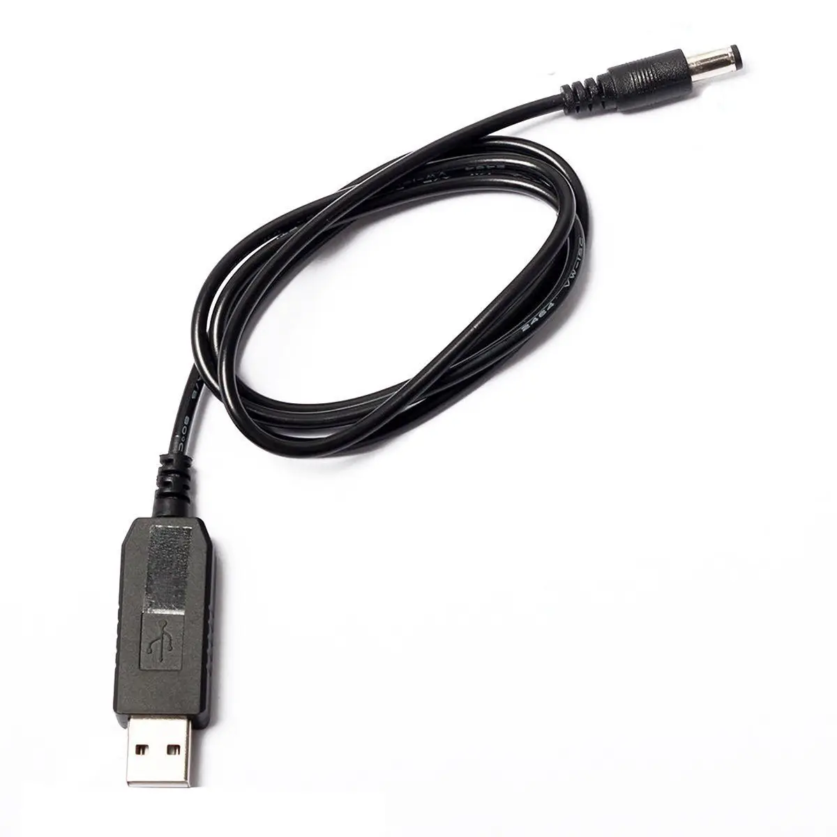 HOT-USB DC 5 В в DC 12 В 2,1 мм X 5,5 мм модуль конвертер DC баррель Мужской Разъем Кабель питания вилка, USB в DC кабель-1 м(5 В