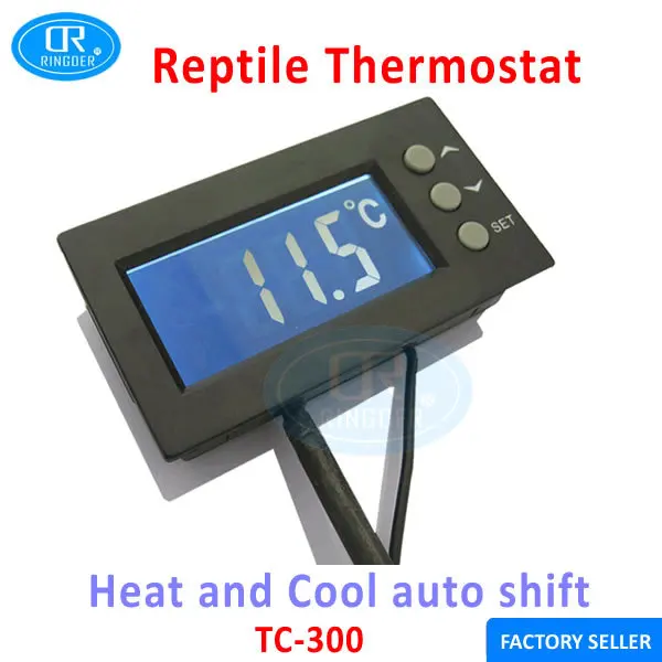 RINGDER TC 300 230V10A 16 40C Digital Reptile Thermostat with EU Plug