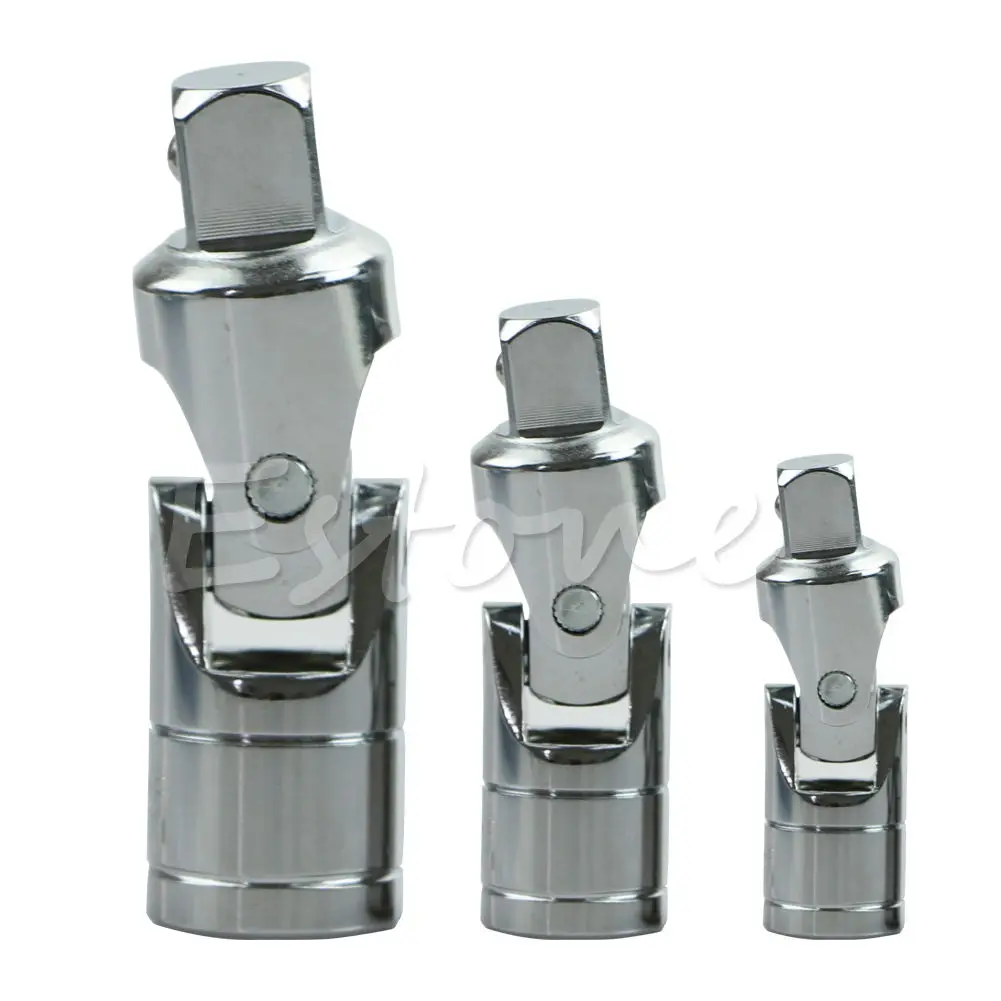 

Universal Joints Set Sockets adapter Ratchet Hand Tools 1/4" 3/8" 1/2" Swivel