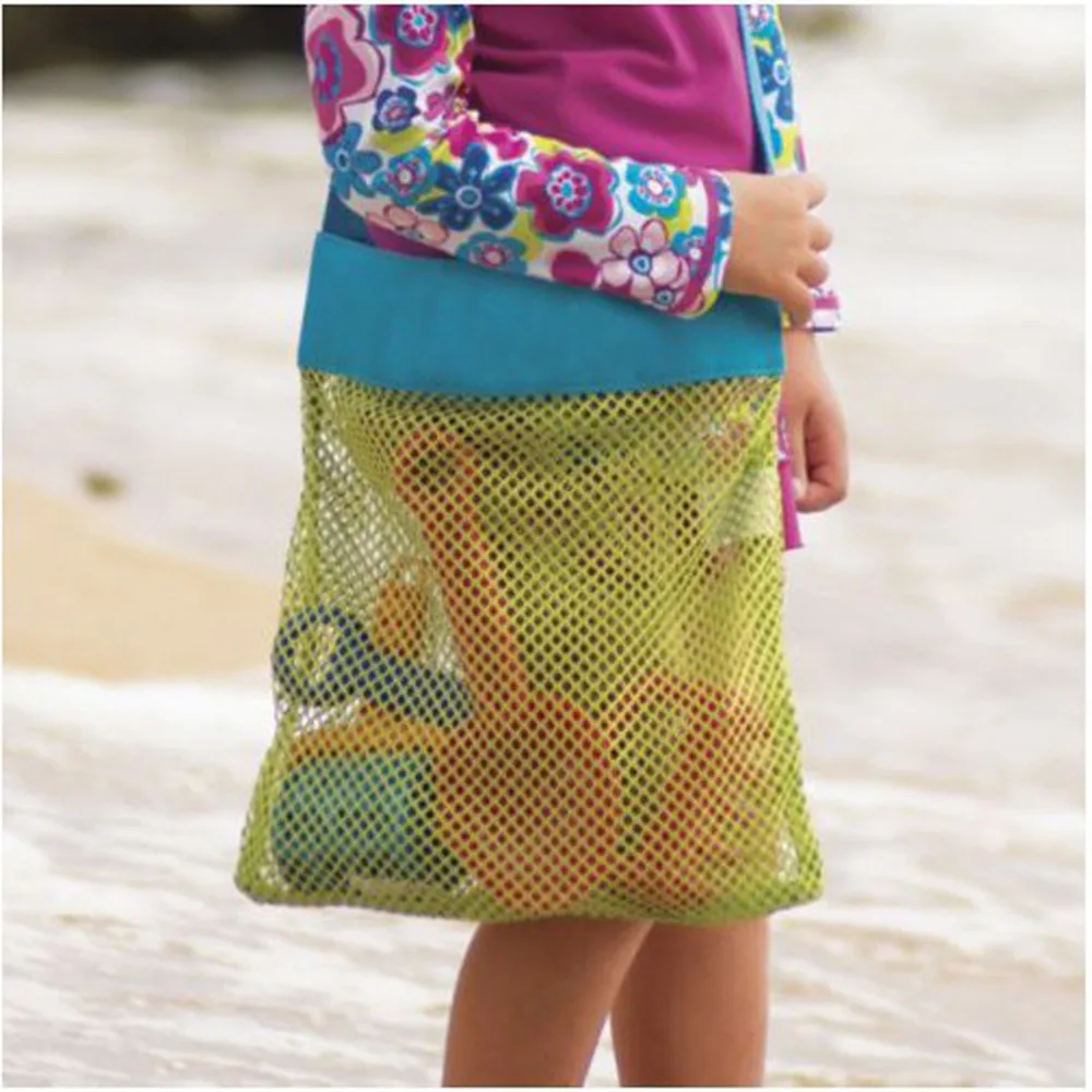 

Children Sand Away Beach Mesh Bag Applied Enduring Kids Beach Indoor Toy Clothes Towel Plaything Bag Baby Toy Collection