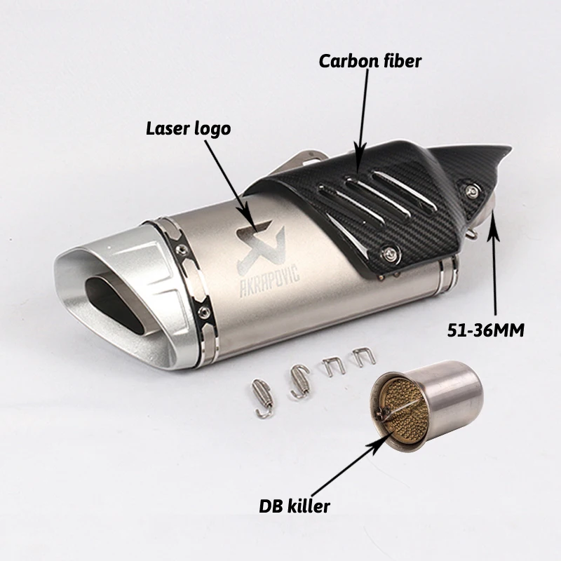 500cc 600cc r11 мотоциклетный, из углеродного сплава глушитель выхлопной трубы R6 R1r3 CBR500 Z750 выхлопной трубы круглый глушитель escape moto