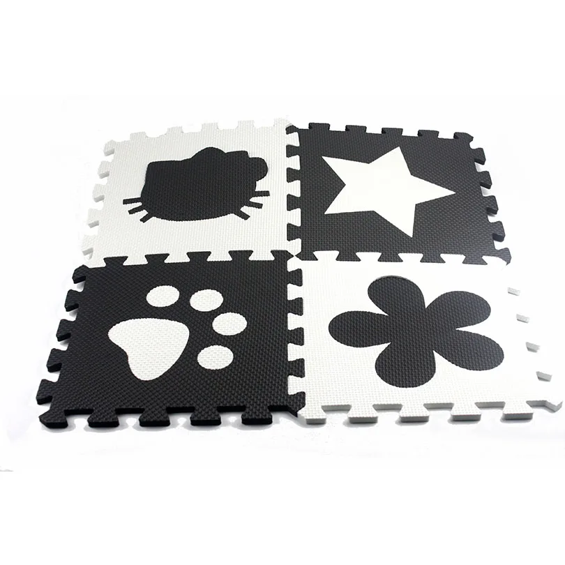 black and white play mats