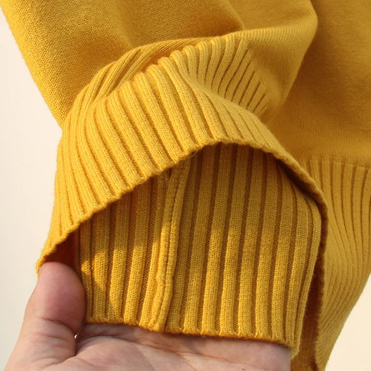 Preppy Knotted Decoration Bowtie Women Pullover Sweater Autumn Winter Long Sleeve School Girl Sweaters Top Knitted Pull D309