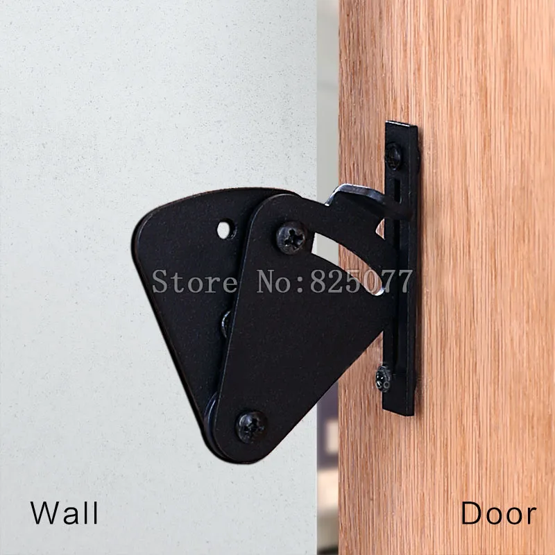 1PCS New Style Black Pull Door Sliding Barn Door G...
