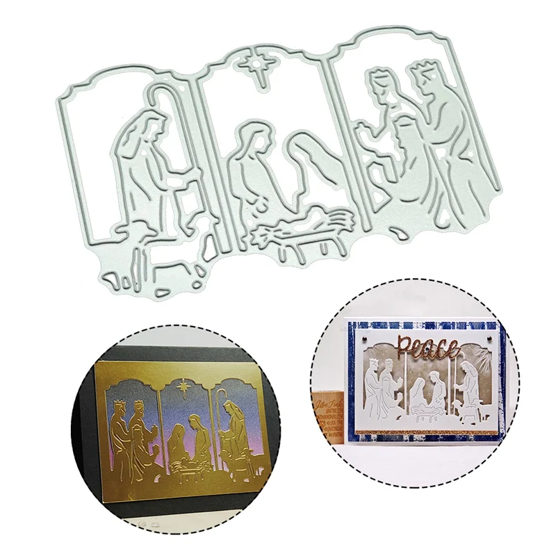 

1 Pcs Jesus Metal Cutting Dies New 2019 Craft Stamps Die Cut Embossing Card Making Stencil Frame New Year