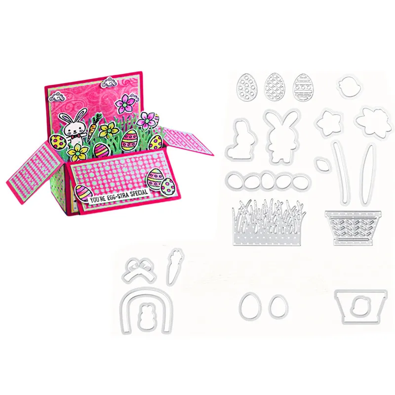 

2019 22pcs basket bunch Metal Cutting Dies Stamp Stencil for DIY Scrapbooking Photo Album Embossing Decorative Craft Die