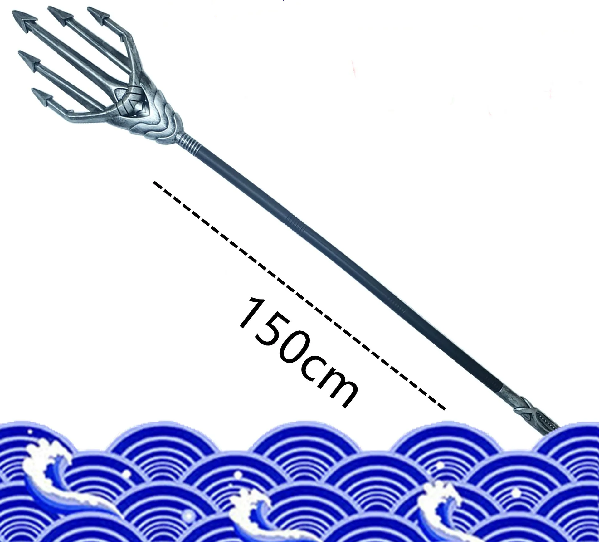 

Golden Silver Color Superhero Aquaman Trident of Neptune Toy Cosplay Toy Aquaman 165cm