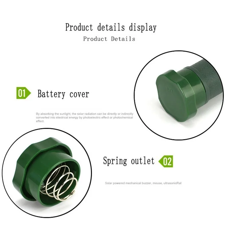 1-3-5Pcs-Battery-style-Ultrasonic-Sonic-Mouse-Mole-Insect-Pest-Rodent-Repellent-Waterproof-Repeller-Outdoor.jpg 1/3/5Db Akkumulátor Stílusú Ultrahangos Sonic Egér Vakond Rovar Kártevő Rágcsáló Tribellens Vízálló Visszaszorító Kültéri Lámpa Udvar Kert - Image 5
