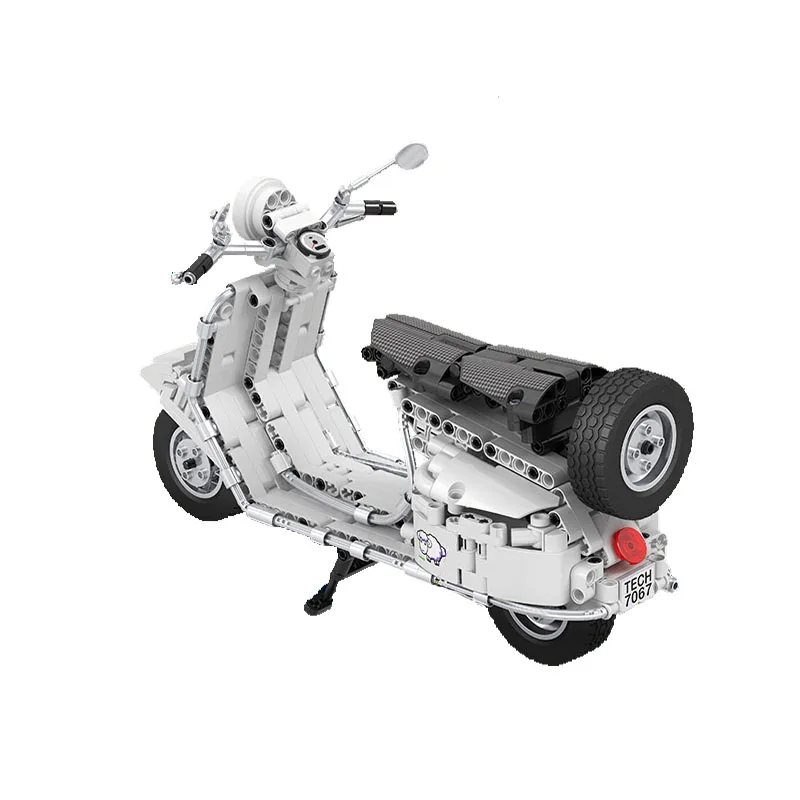 Winner Technic Moto мотоцикл Diy Новинка 594 шт. vespaed педаль мотоцикл строительные блоки кирпичи развивающие игрушки для детей Подарки