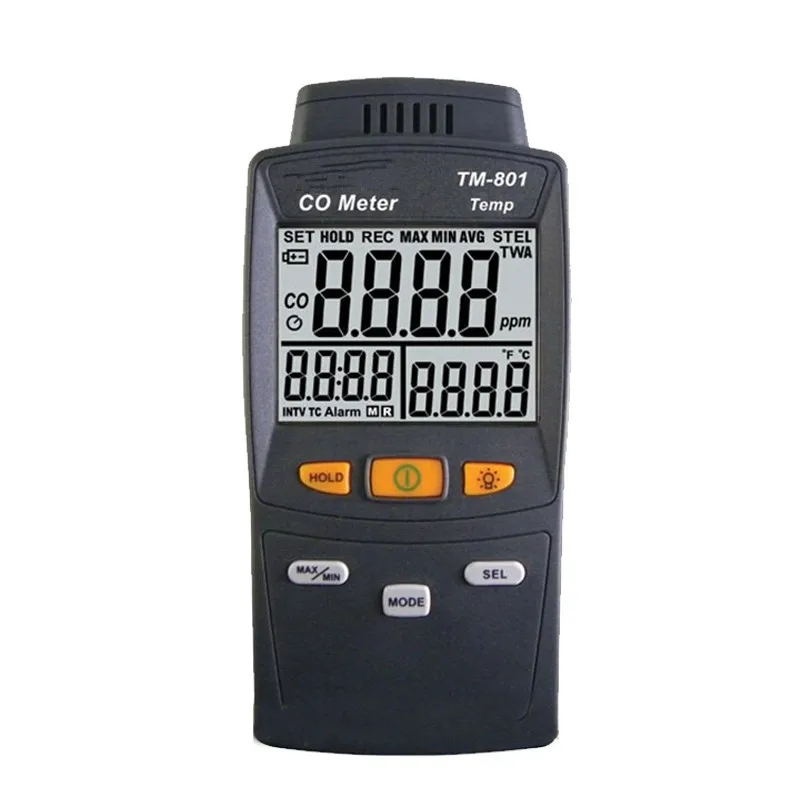 

New Digital CO Carbon Monoxide Detector TM-801 High Quality Gas Analyzer Tester CO Levels Test 0-1000ppm Measuring Instrument