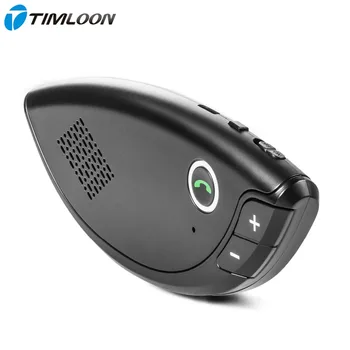 

Wireless Bluetooth Car Kit Sun Visor Handsfree Speakerphone with A2DP DSP Noise Cancelling for SmartPhone IPhone Android phone