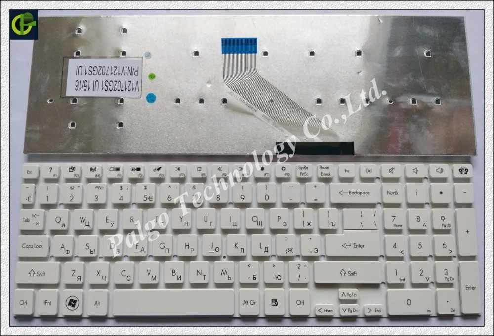 

Russian Keyboard for Packard Bell LK11BZ LK13BZ VAB70 LS11HR TS11-HR-326RU p5ws5 p7ys5 VG70 EN LS11SB white RU version