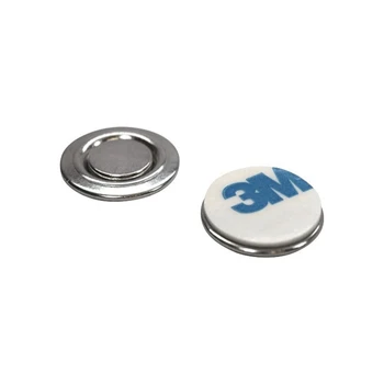 

150pcs 17*17mm One Magnet Strong Magnetic Back Name ID Tag Holder Badge Fastener Holder Card Tag For Clothing