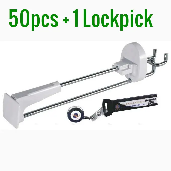 Wholesale Retail Security Display Slatwall Locking Hooks,Pegboard Hooks