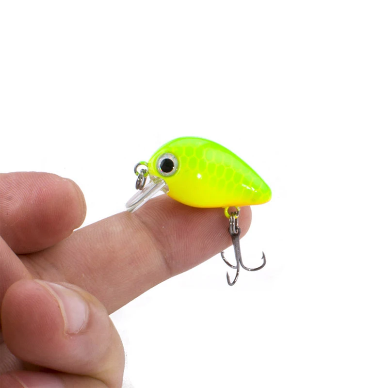 

SEALURER Floating Mini Crankbait 3CM/1.7G Micro Hard Pesca Fishing Lures Artificial 3D Printing Swimbaits 1Pcs/lot
