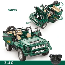 Techincs современный военный автомобиль 2,4 ГГц rc игрушки игрушечные кирпичи 2,4 ГГц радио дистанционное управление автомобильный парад джип кирпич коллекция