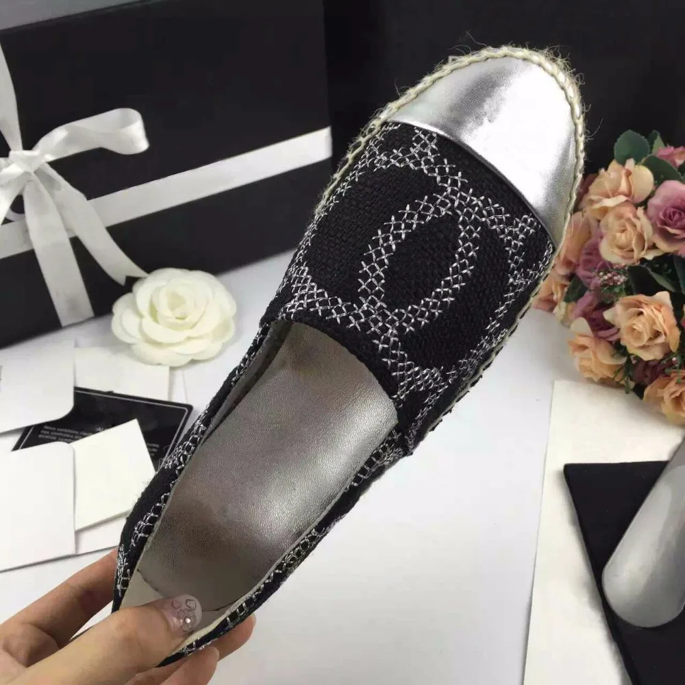 

2019 Fashion High Quality Women Flats Espadrilles Shoes Mixed Colors Casual Loafers Shoes high quality Size 34-42