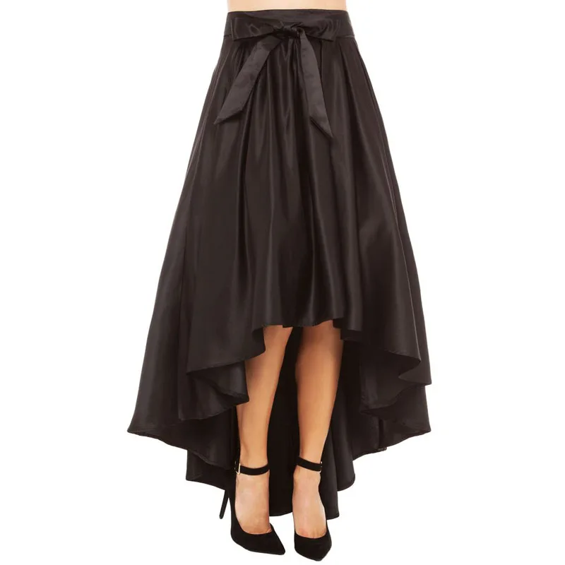 black high low maxi skirt