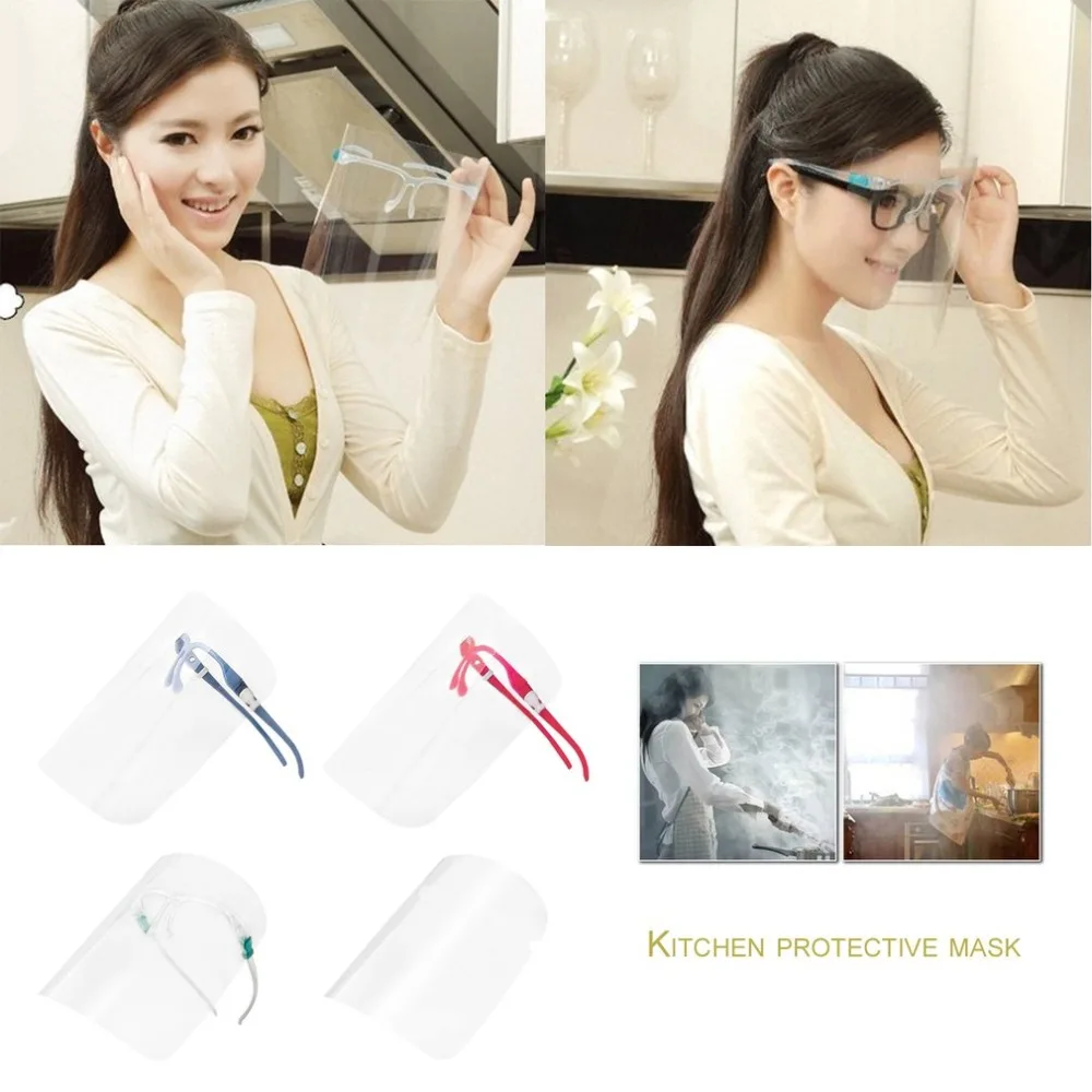

2018 Kitchen Restaurant Mask Cooking Anti-Oil Splash Preventing Anti-Scald Spilled Fume Masks Clear Beauty Face Mask Face Shield