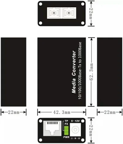 Bliy 1 пара gigabit fibra оптический к rj45 UTP мини медиаконвертер 3 км 1310/1550 волокно к ethernet переключатель волоконно-прерыватель