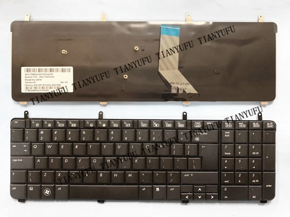 DV7 клавиатура для hp павильон DV7-2000 DV7-2100 DV7-2200 DV7-3000 DV7-3100 dv7t-3000 Клавиатура ноутбука протестированная работа