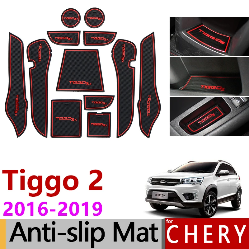 Противоскользящий резиновый коврик для чашек Chery Tiggo 2 2016 2017 2018 2019 Tiggo2 3x MVM X22 DR3