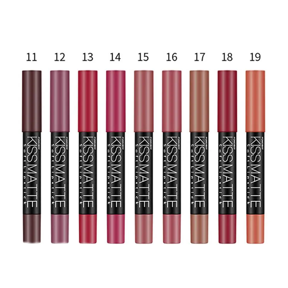 

New 3g Sexy Matte Makeup Metallic Lipstick Pen Waterproof Long Lasting Lip Cream Cosmetic Beauty Makeup Maquiagem