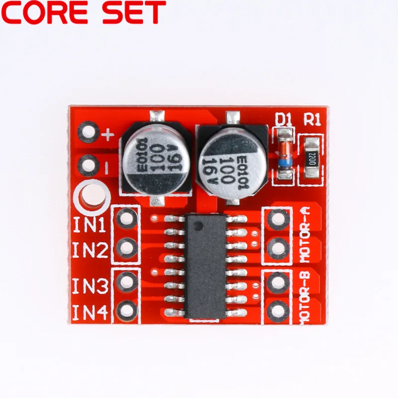 10pcs//lot 2 DC Motor Drive Module Reversing PWM Speed Dual H Bridge Stepper Motor for Smart Car Victory L298N
