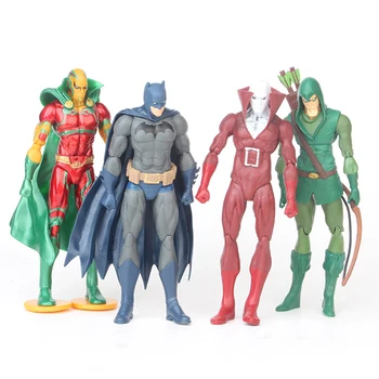 

4 Pcs/set Anime Figure Avengers Infinity War Superhero Superman Batman PVC 16CM Action Figure Collectible Model Toy kids toys