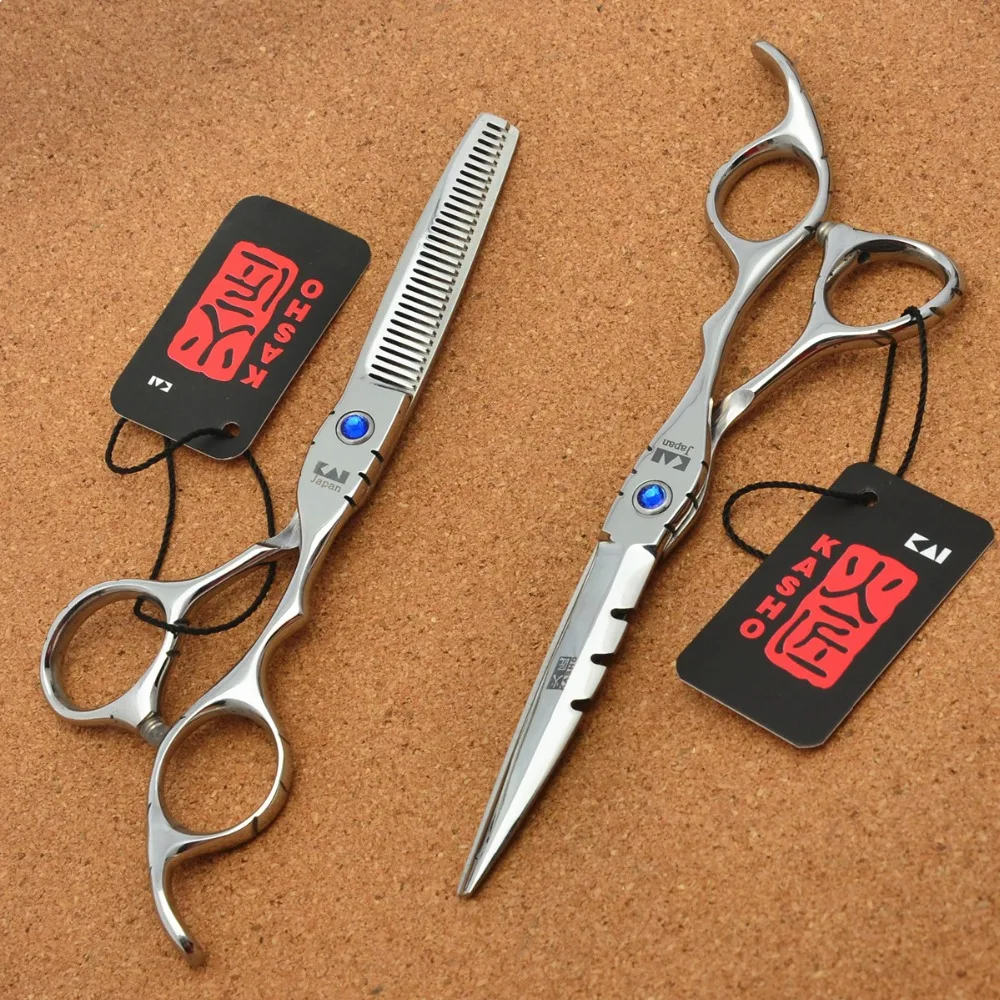 6'' Japan Kasho 440C Silvery Color Hairdressing Scissors Cutting Shears