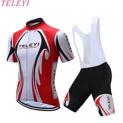 TELEYPro Велосипед Одежда Лето Ропа Ciclismo Майо Велоспорт Clothing Муки Зеленый MTB Велосипед Цикл Рубашка Гонки Велоспорт Майки